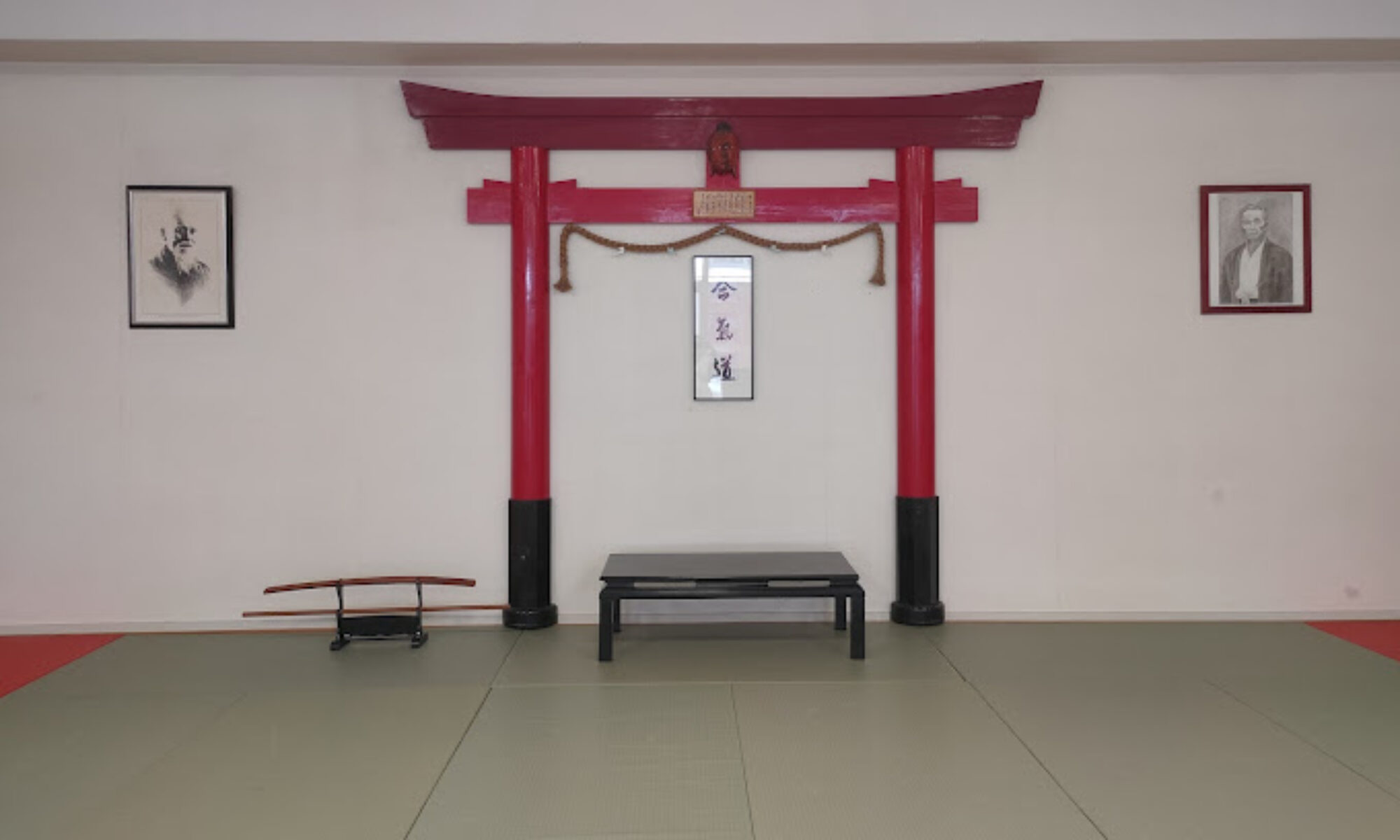 Aikido practitioners in a dojo